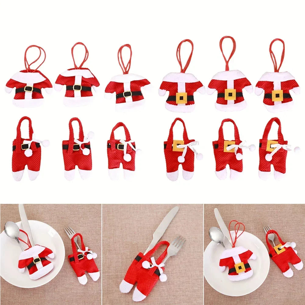 3 Sets of Christmas Cutlery covers