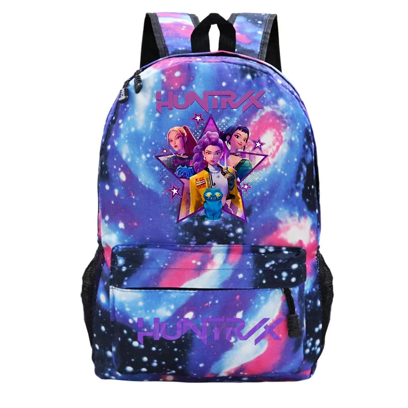 Kpop Demon Hunters Huntrix Backpack Children Teeneger Schoolbags Student Bag Large Capacity Bag Girls Boys Anime Book Bags Gifts