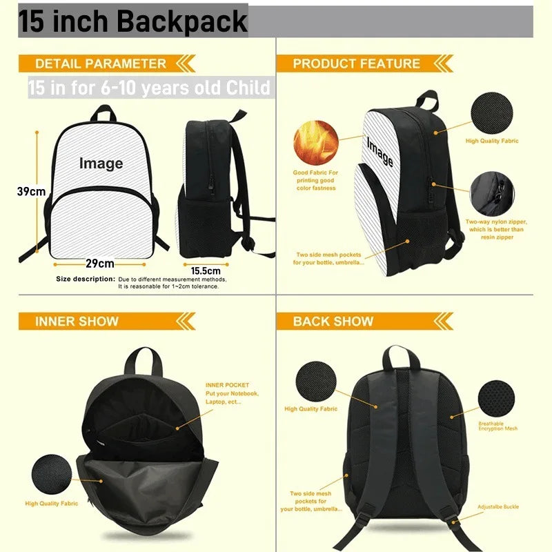 Anime Movie KPop Demon Hunters Backpack Mira Lumi Zoe Cosplay School Students Schoolbag Boys Girls Anime Pencil Bag Lunch Bag
