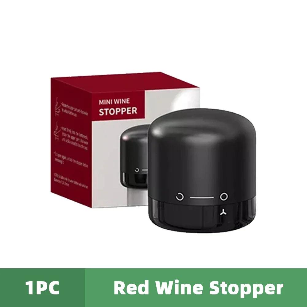 1/2pc Vacuum Wine Bottle Cap Stopper Sealed Storage Vacuum Memory Wine Stopper Push Style Barware Wine Cork Black Bar Tools - Your Gift Ideas