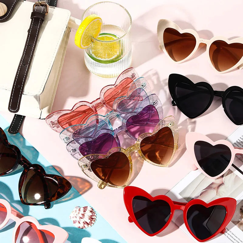12-100 Pairs Wedding Bodas Heart Sunglasses Bachelorette Bachelor Hen Party Glasses Team Bride Bridesmaids Groomsmen Gifts