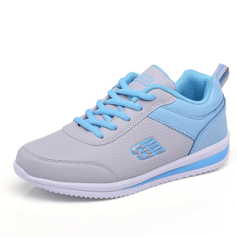 Women's Comfortable Golf Shoes, White Gray Girls' Outdoor Running Shoes, Women's Classic Casual Walking Shoes