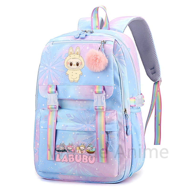 Anime Cute Printed Backpack Teenger Student Kid Girl Boy Schoolbag Bookbag Women Large Capacity Waterproof Schoolbag Travel Bag