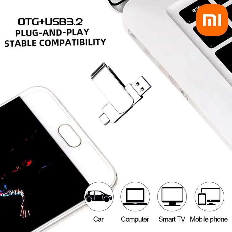 Xiaomi 16TB USB 3.2 Flash Drives High Speed Transfer Metal Pendrive Memory Card Pendrive Flash Disk Memoria Waterproof Stick NEW