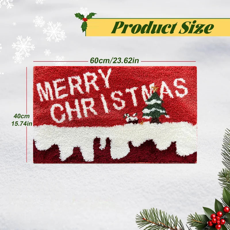 Christmas Door Mat Red Santa Claus Outdoor and indoor Gingerbread Man Carpet  New Year 2026 Merry Christmas Home Decor Foot Mat - YourGiftIdeasUK
