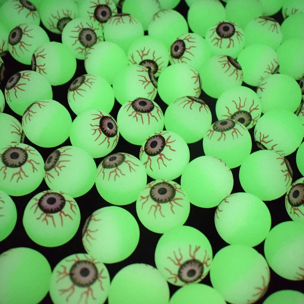 5-10-20pcs Glow in The Dark Eyeball 32MM Bouncy Ball - YourGiftIdeasUK