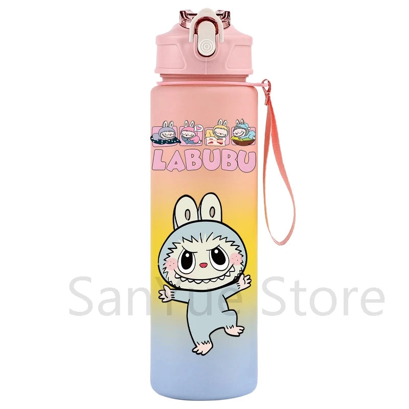 750Ml Cartoon Printed Large Capacity Water Bottle Teenger Student Drinking Portable Cartoon Outdoor Sport Water Cup Kid Gift