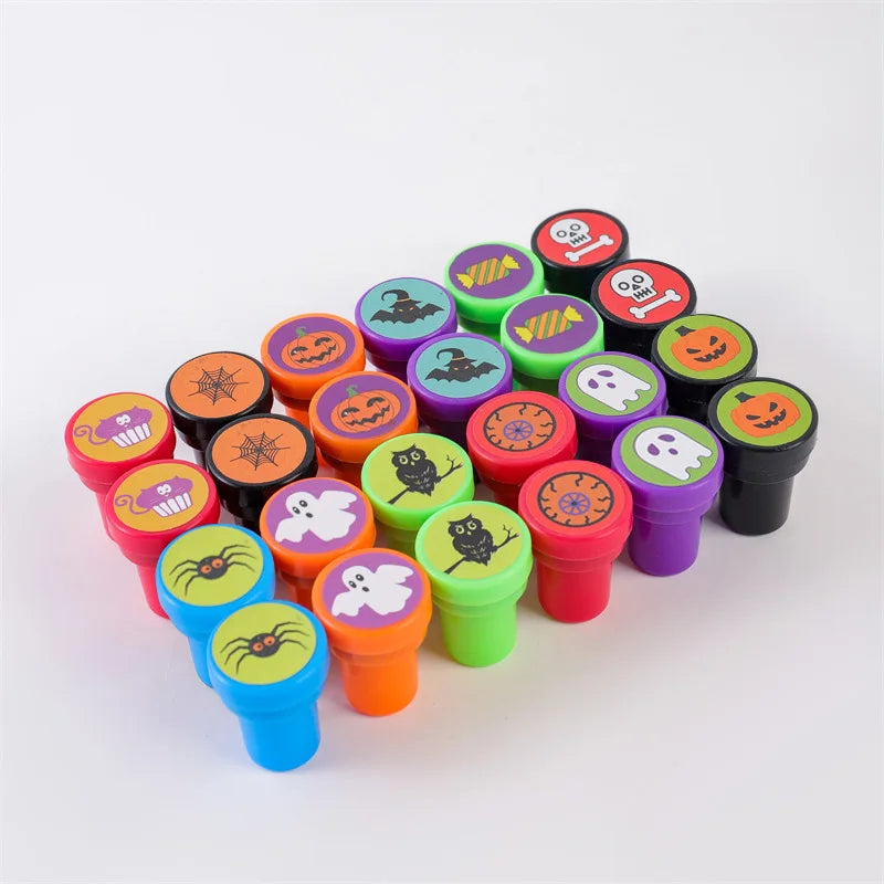 12-24pcs Creative Cartoon Pumpkin Bat Seal Halloween - YourGiftIdeasUK