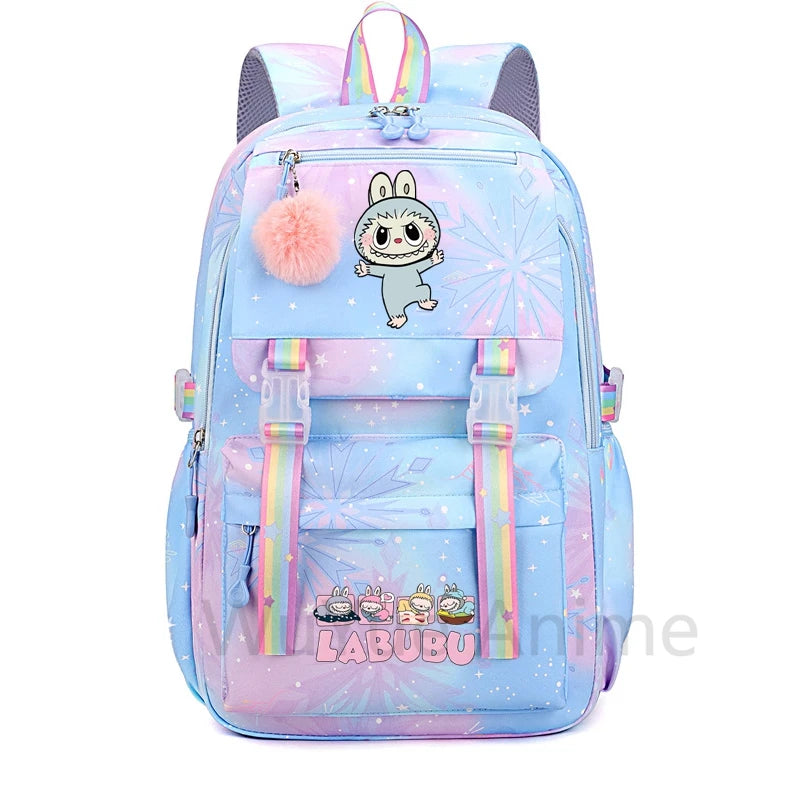 Anime Cute Printed Backpack Teenger Student Kid Girl Boy Schoolbag Bookbag Women Large Capacity Waterproof Schoolbag Travel Bag