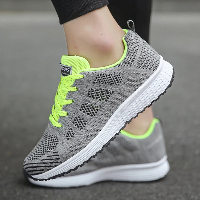Women's Sneaker 2025 New Fashion Platform Women's Shoes Trainers Casual Sneaker Woman Lace Up Female Sneakers Tenis Feminino