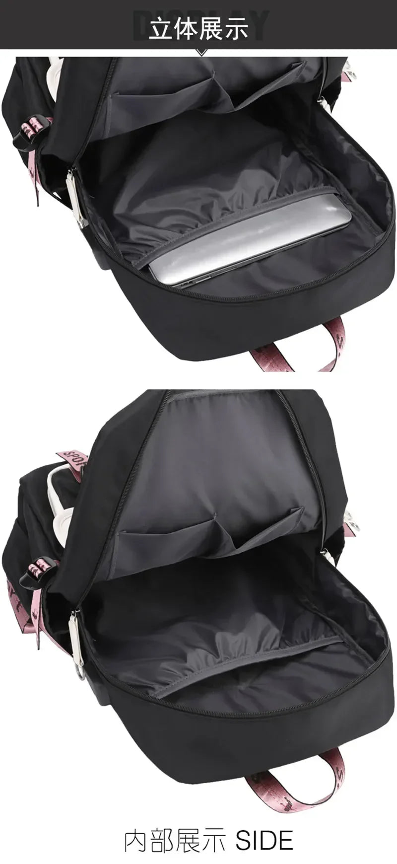School Backpack for Students KPop Demon Hunters Daily Bagpack 2025 Hot Movie Print Backpacks for Girl Boy Laptop Usb Port Bag