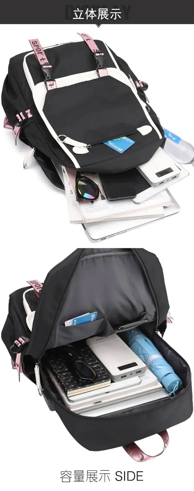 School Backpack for Students KPop Demon Hunters Daily Bagpack 2025 Hot Movie Print Backpacks for Girl Boy Laptop Usb Port Bag