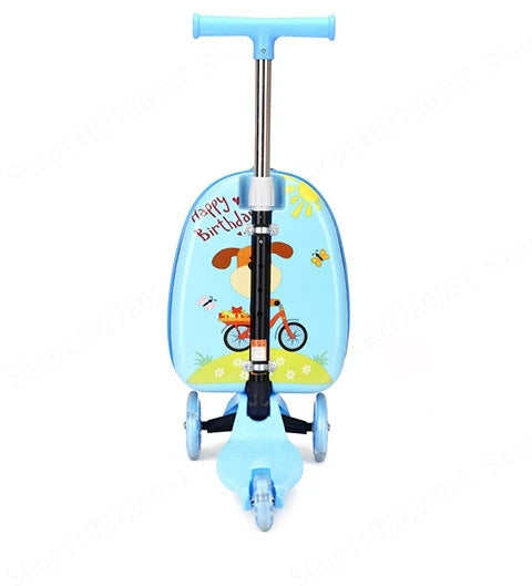 Kids Scooter Suitcase on Wheels - YourGiftIdeasUK