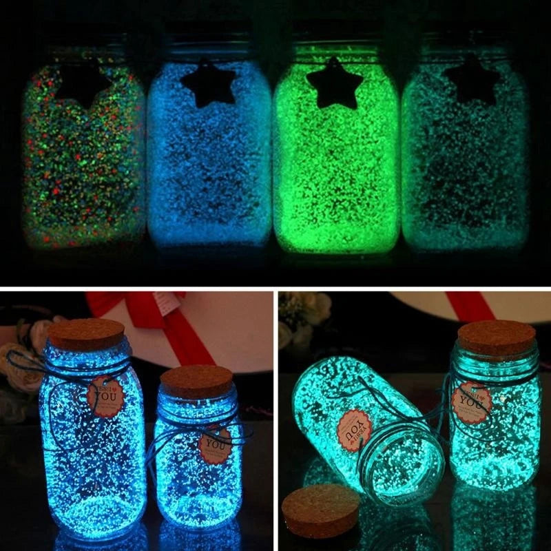 10g Glow In The Dark DIY Luminous Party Super Luminous Particle Pigment - YourGiftIdeasUK