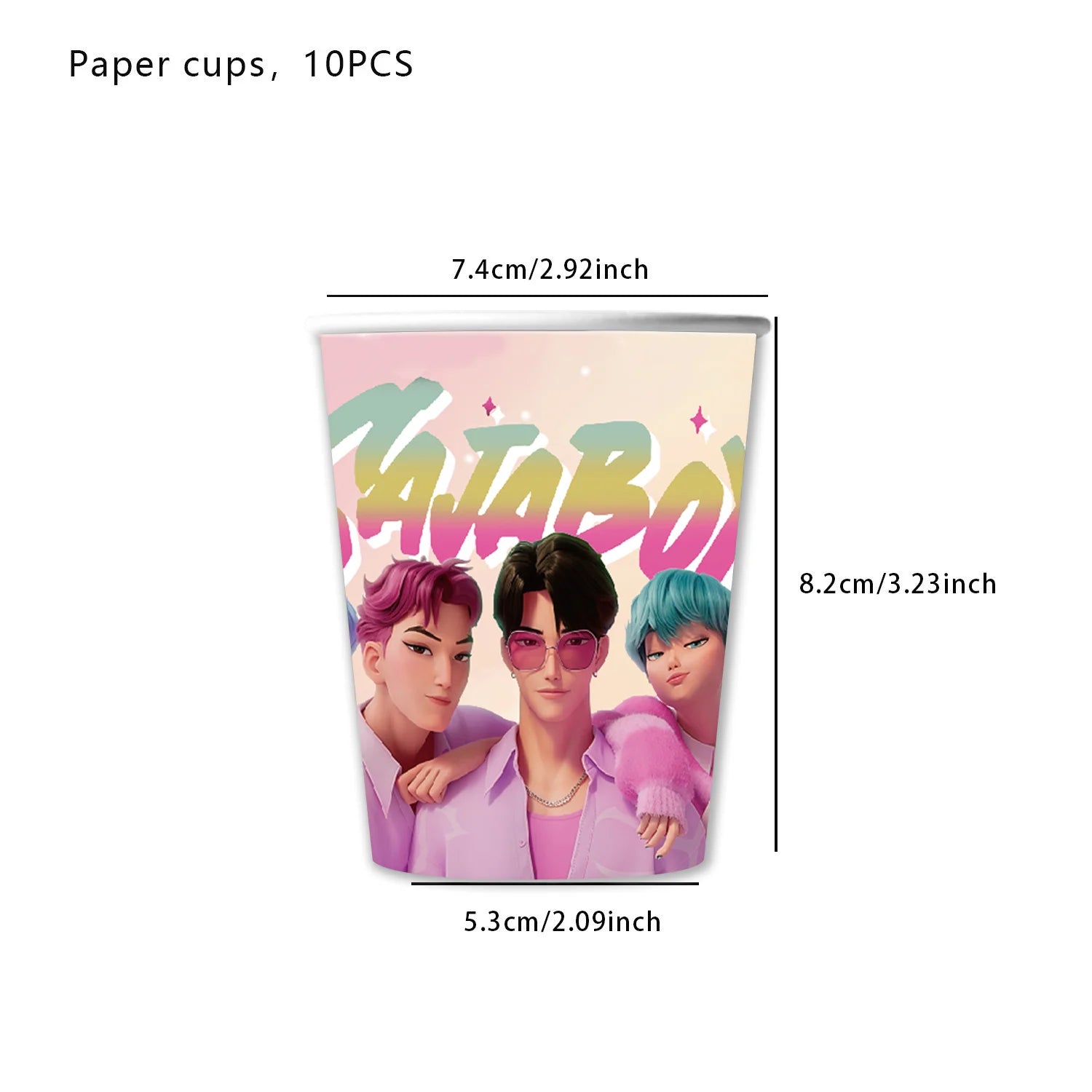 Birthday Decorations k pop demon hunters Birthday Table cloth Birthday Cup Plate Baby Shower Party Favors Kids Kpop Demon Hunter - YourGiftIdeasUK