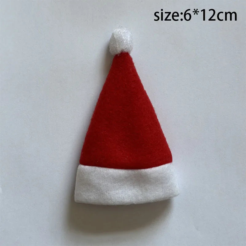 2025 Christmas Cutlery Holder Santa Claus Snowman Tableware Decoration Home Party Supplies Christmas Hat Deco Gift Bags Ornament - YourGiftIdeasUK