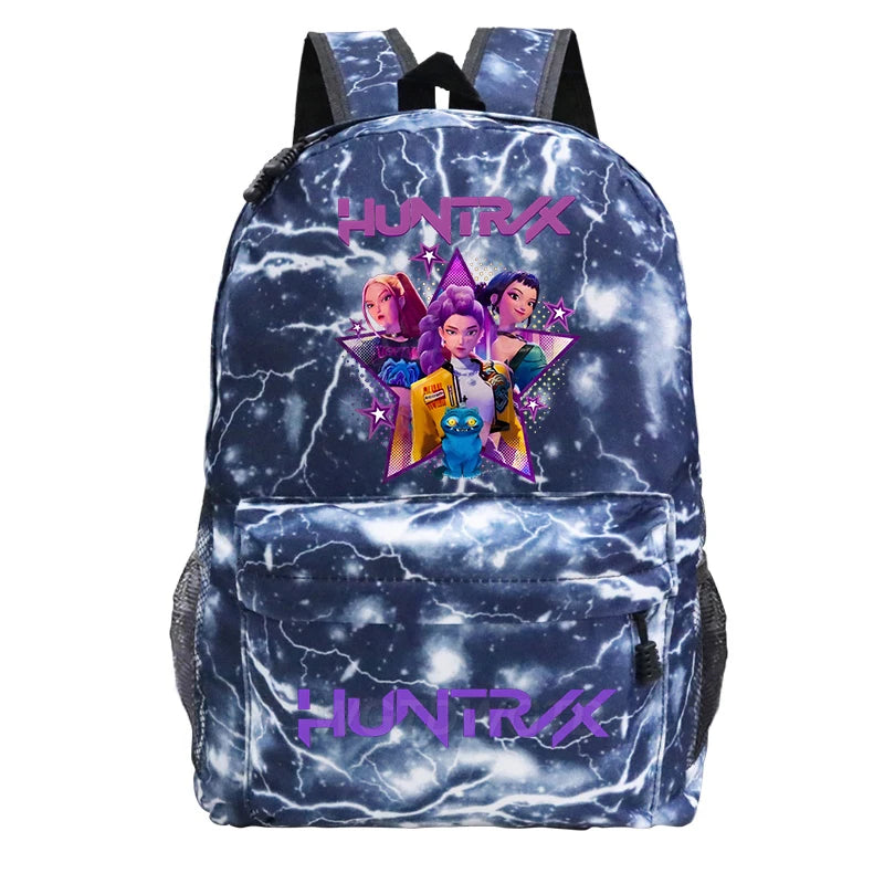 Kpop Demon Hunters Huntrix Backpack Children Teeneger Schoolbags Student Bag Large Capacity Bag Girls Boys Anime Book Bags Gifts