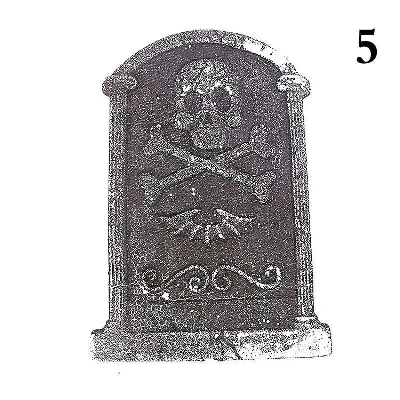Halloween Foam Tombstone Decoration Haunted House RIP Stone Grisly Props Party Decor Skeleton Tombstone Yard Decoration - YourGiftIdeasUK