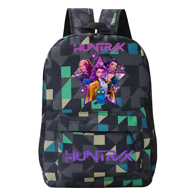 Kpop Demon Hunters Huntrix Backpack Children Teeneger Schoolbags Student Bag Large Capacity Bag Girls Boys Anime Book Bags Gifts