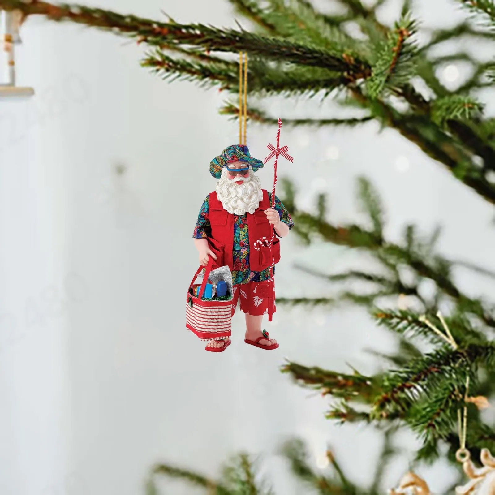 Christmas Tree Decor Pendant 2D Acrylic Santa Claus's Daily Life Home Holiday Pendant Christmas Ornaments Navidad New Year 2025 - YourGiftIdeasUK