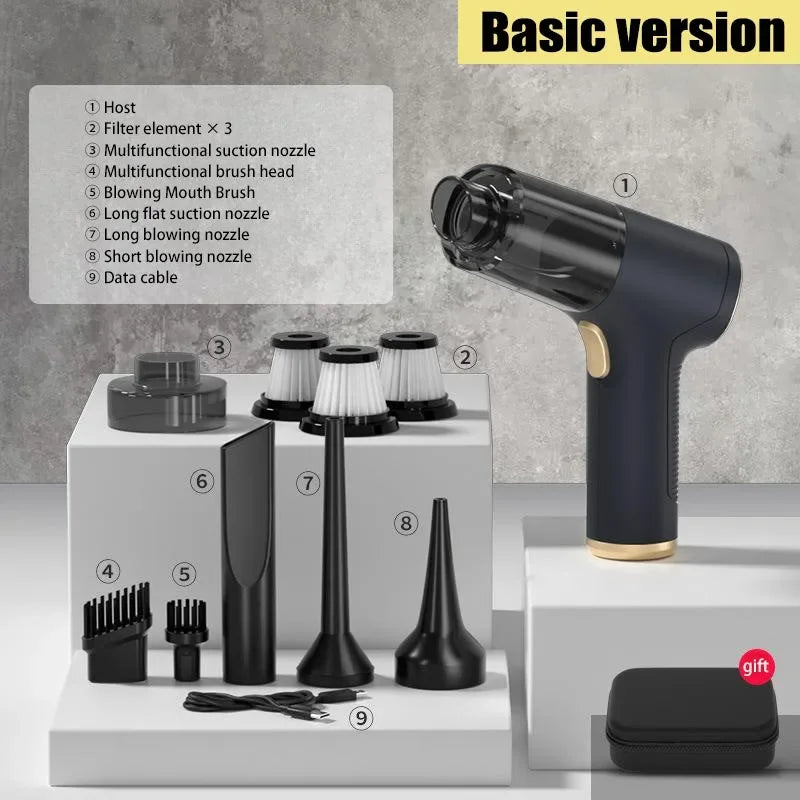 Xiaomi 1290000Pa Car Vacuum Cleaner 2in1 Portable Wireless Car Vacuum Cleaner Handheld Home Car Dual Use Vacuum Cleaners MIJIA - Your Gift Ideas