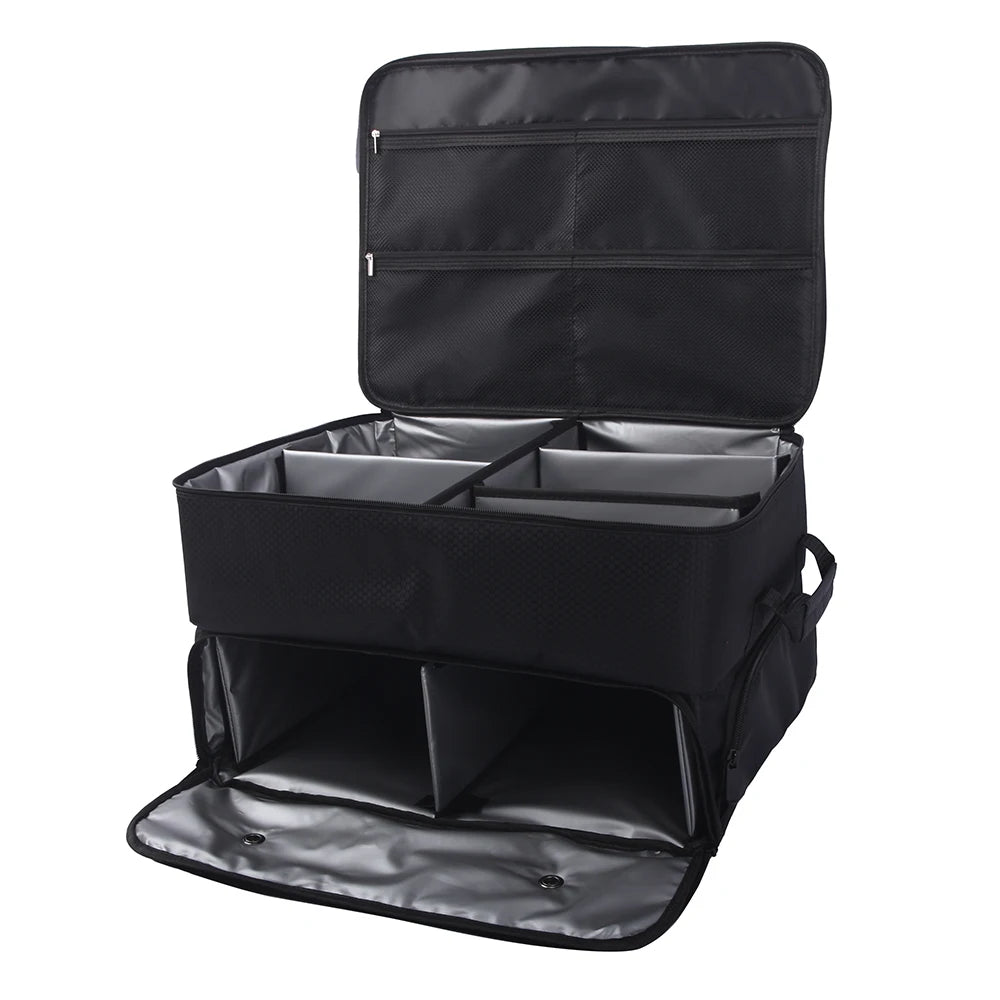Golf Trunk Organizer Waterproof Car Golf Shoes Bag With Large Golf Storage Box For Shoes Balls Tees Clothes Gloves Accessories ﻿