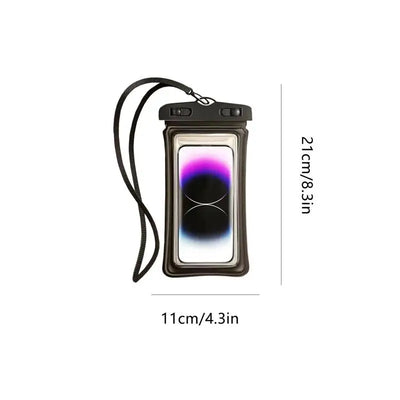 Waterproof Phone Bag Touchscreen Cell Phone Water Protector Pouch Phone Holder Protector for Beach Vacation Swimming Pool