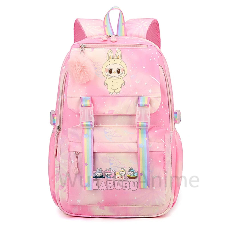 Anime Cute Printed Backpack Teenger Student Kid Girl Boy Schoolbag Bookbag Women Large Capacity Waterproof Schoolbag Travel Bag
