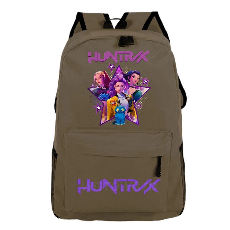 Kpop Demon Hunters Huntrix Backpack Children Teeneger Schoolbags Student Bag Large Capacity Bag Girls Boys Anime Book Bags Gifts