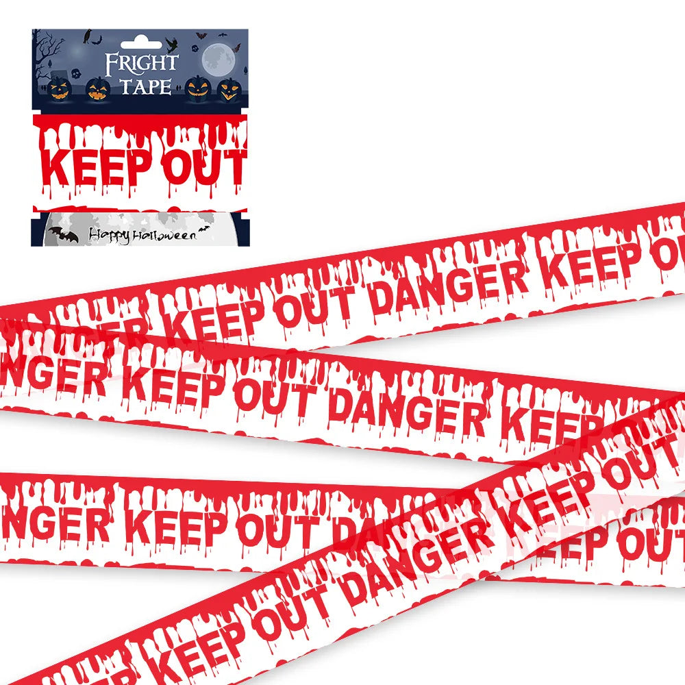 NEW 1PC Halloween Props Window Prop Warning line - YourGiftIdeasUK