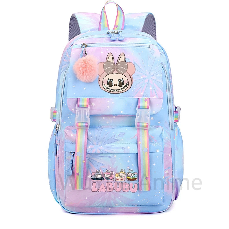 Anime Cute Printed Backpack Teenger Student Kid Girl Boy Schoolbag Bookbag Women Large Capacity Waterproof Schoolbag Travel Bag