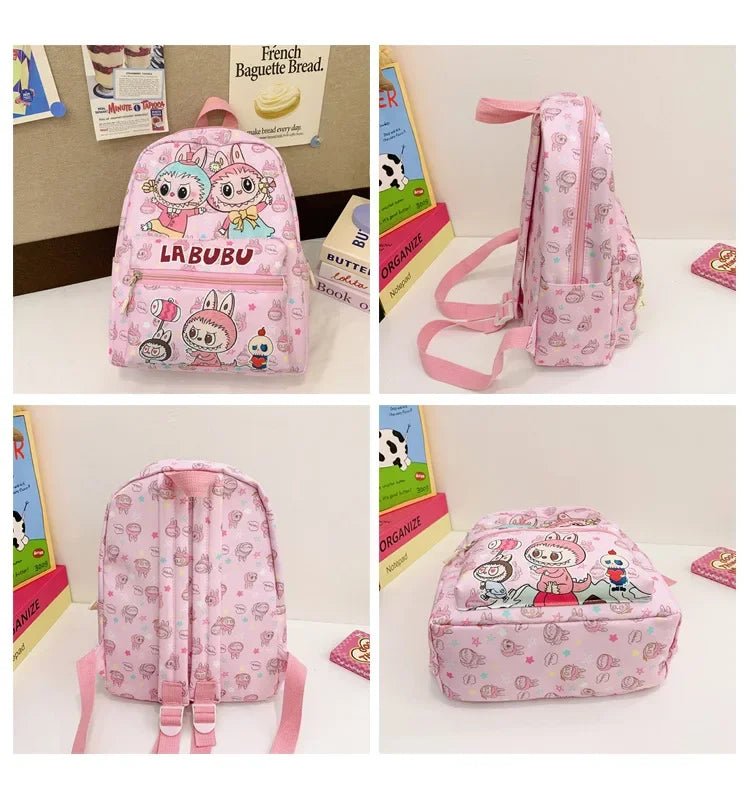 New Large Capacity Children's Backpack Lovely Primary School Student Bag Kindergarten Double Shoulder Bag Bubble Mart Bag