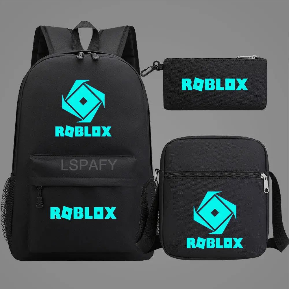 Luminous Cartoon Backpack Set for Kids & Adults