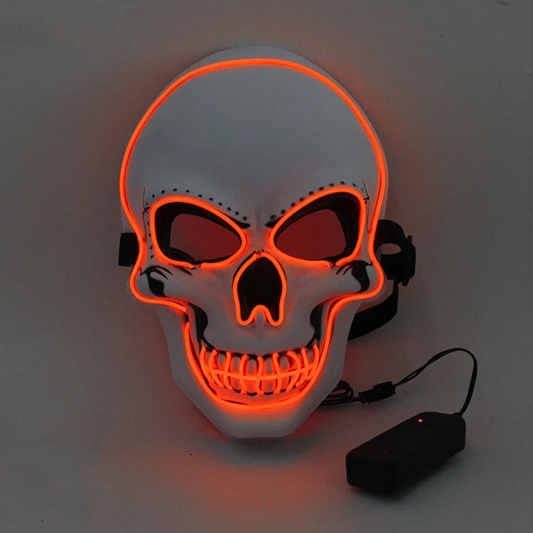 Halloween Horror Skull Mask LED Cold Light Mask - YourGiftIdeasUK