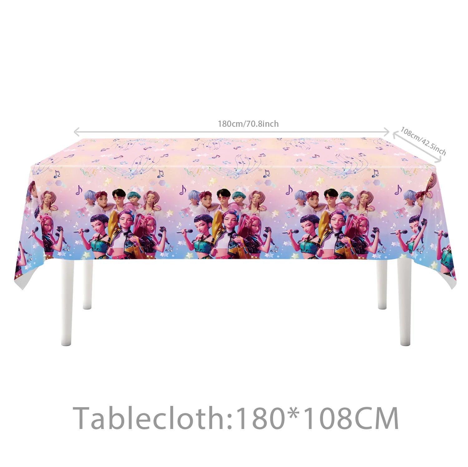 Birthday Decorations k pop demon hunters Birthday Table cloth Birthday Cup Plate Baby Shower Party Favors Kids Kpop Demon Hunter - YourGiftIdeasUK