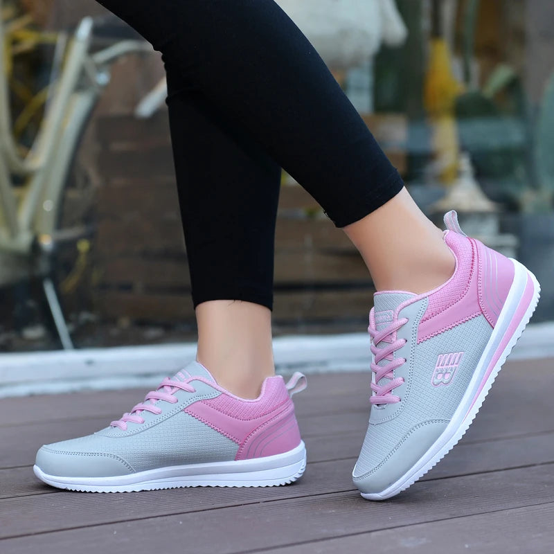 Women's Comfortable Golf Shoes, White Gray Girls' Outdoor Running Shoes, Women's Classic Casual Walking Shoes