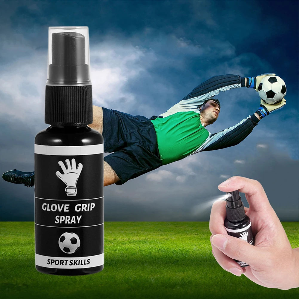 Goalkeeper Glove Grip Spray Goalkeeper Gloves Glue Anti Slip Latex Gloves Spray Enhance Sticky for Wet Conditions
