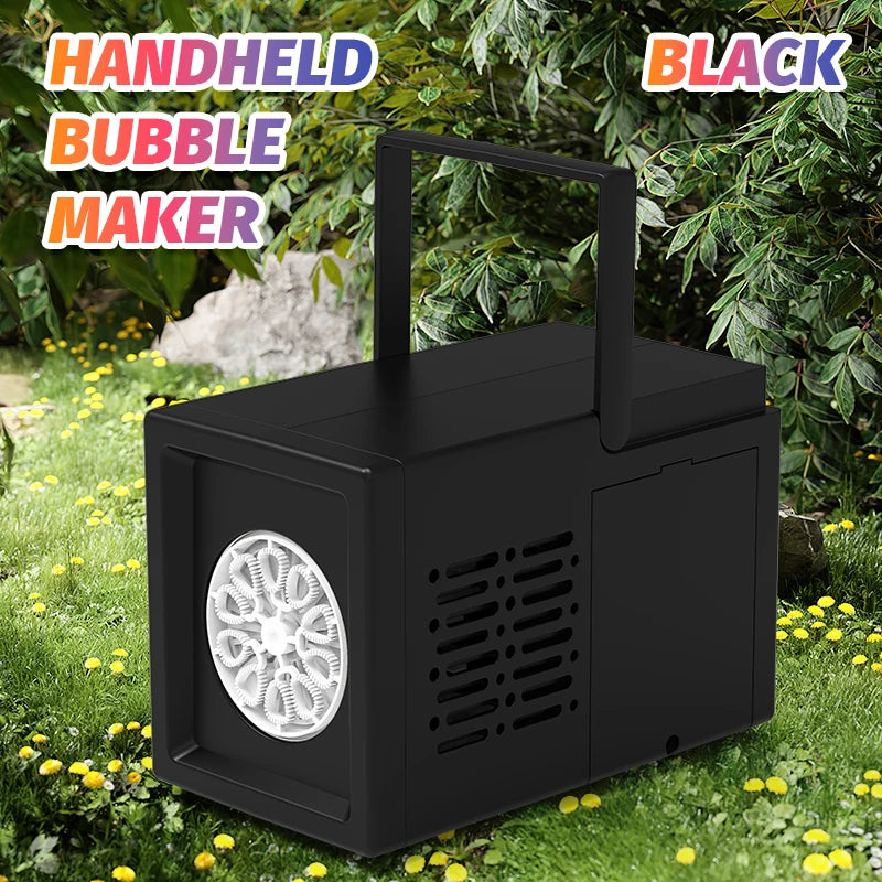 10 hole fully automatic bubble blowing handheld electric bubble machine - YourGiftIdeasUK