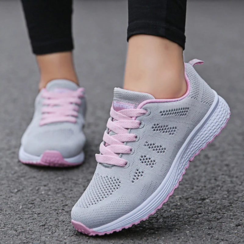 Women's Sneaker 2025 New Fashion Platform Women's Shoes Trainers Casual Sneaker Woman Lace Up Female Sneakers Tenis Feminino
