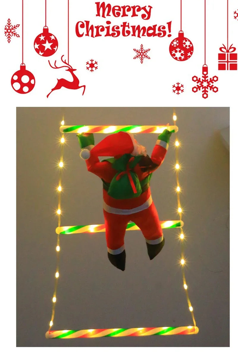 1/3M Santa Claus Climbing Ladder String Lights USB 8 Modes LED Lamp Christmas Decoration For Garden Cristmas Tree New Year Gift - YourGiftIdeasUK