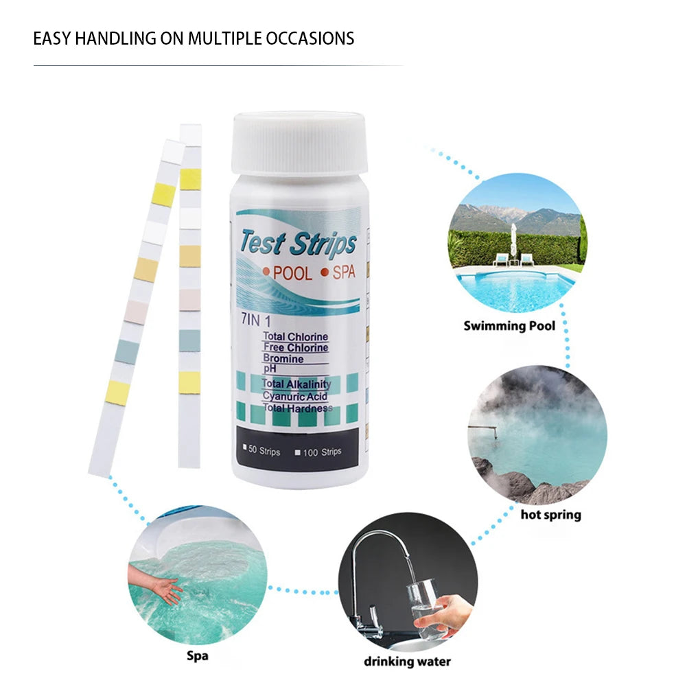 SwimSafe Pool & Spa pH Test Strips - 50/100 Pack