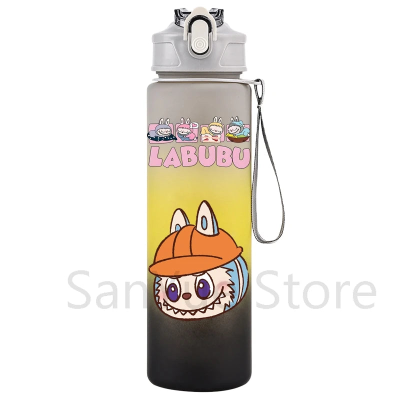 750Ml Cartoon Printed Large Capacity Water Bottle Teenger Student Drinking Portable Cartoon Outdoor Sport Water Cup Kid Gift