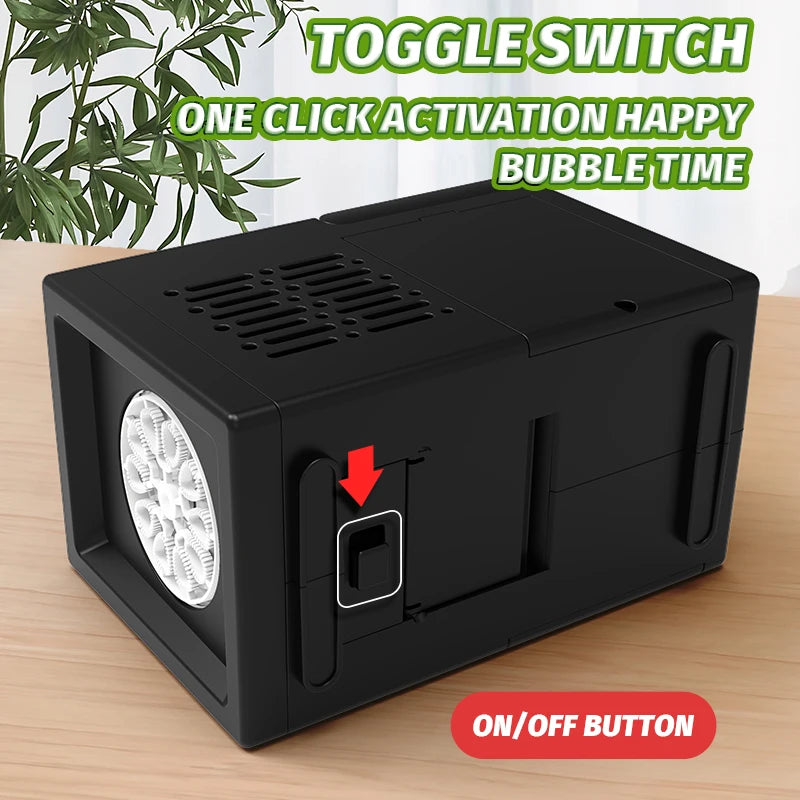 10 hole fully automatic bubble blowing handheld electric bubble machine - YourGiftIdeasUK