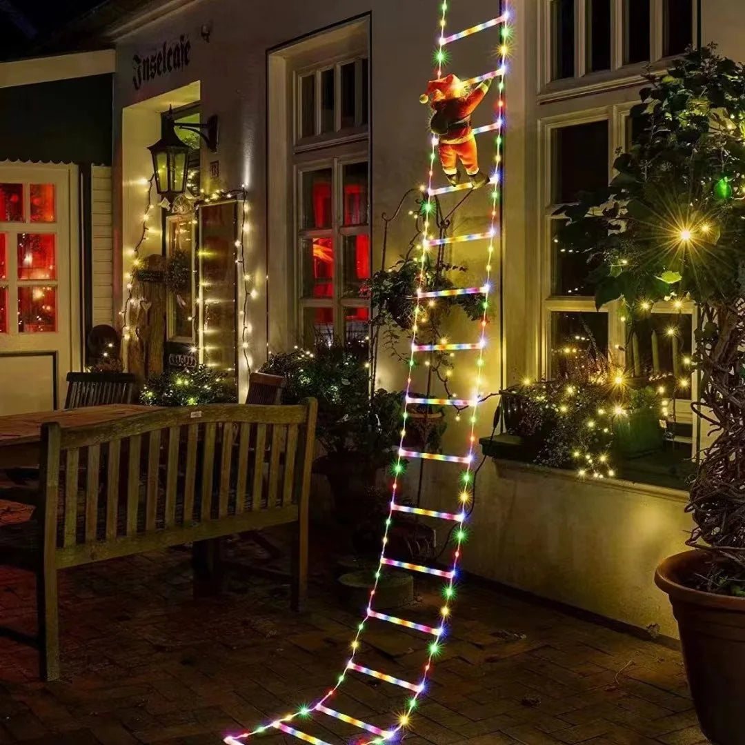 1/3M Santa Claus Climbing Ladder String Lights USB 8 Modes LED Lamp Christmas Decoration For Garden Cristmas Tree New Year Gift - YourGiftIdeasUK