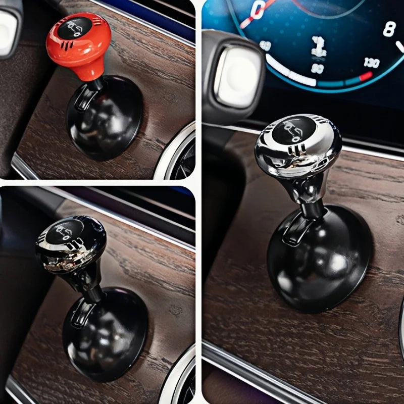 Metal car one key start button cover one key start joystick, engine start/stop control lever decorative accessories
