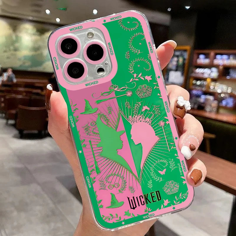 W-Wicked Part One Movie G-Glinda Phone Case For iPhone 16e 16 15 14 13 12 11 Mini Pro Max X XR XSMax 8 Plus Soft TPU Back Cover - YourGiftIdeasUK