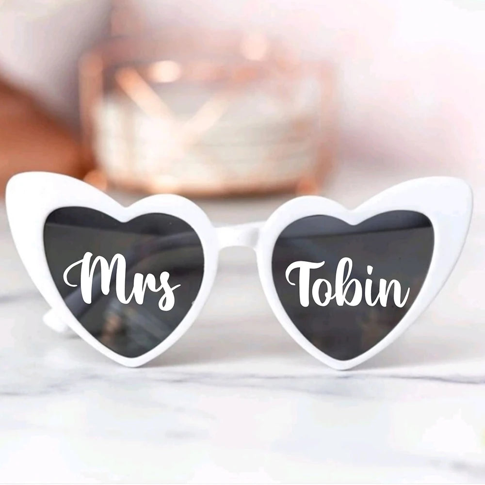 Personalized Vinyl Name Stickers For Bride Sunglasses Bachelorette Party Decor Custom Glass Decal Vinyl Sticker Wedding Labels - YourGiftIdeasUK