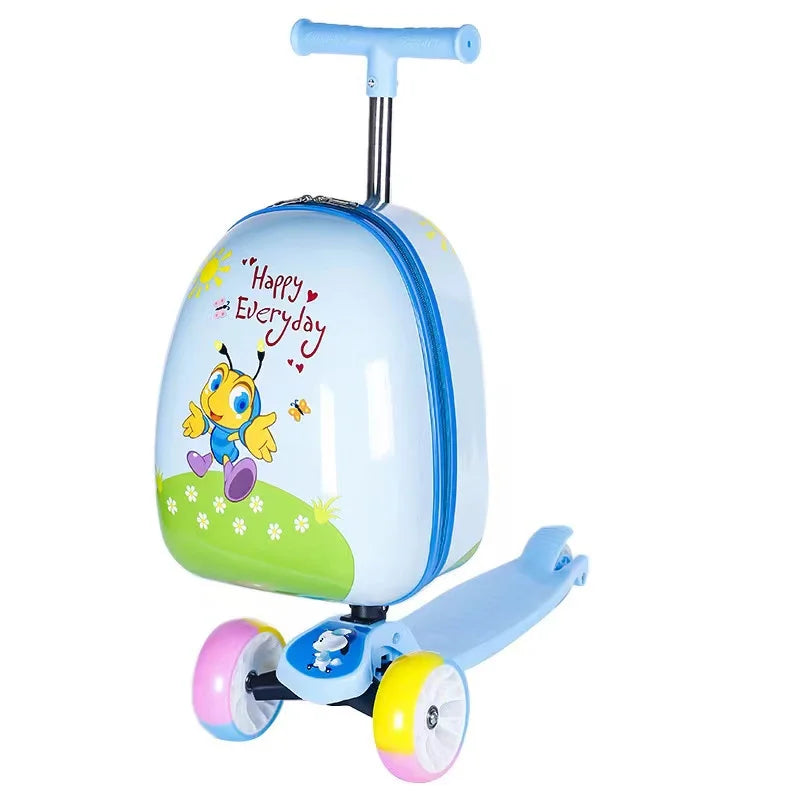 Kids Scooter Suitcase on Wheels - YourGiftIdeasUK