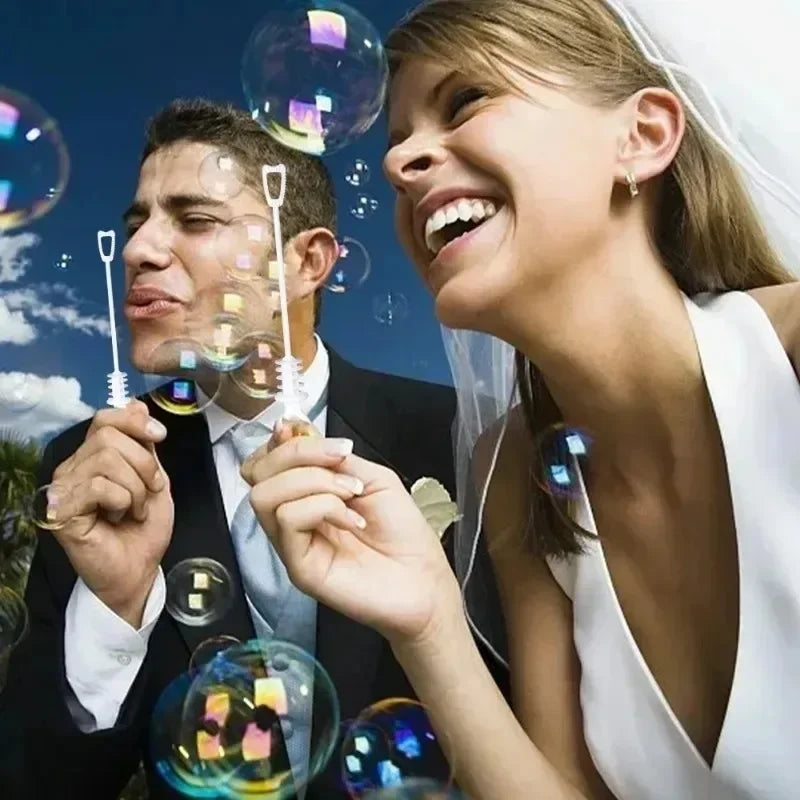 100/10pcs Love Heart Wand Tube Clear Empty Bubbles Soap Bottles with Heart Handle Wedding Gifts for Guests Party Decor Kids Toys