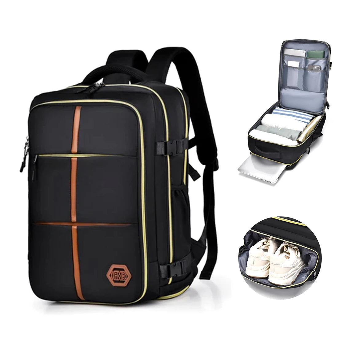 Cabin Flight Bag Backpack 42*28*21cm Travel Rucksack Overnight Carry on Luggage
